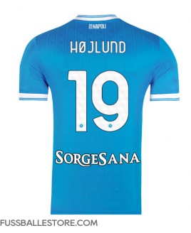 Günstige SSC Napoli Rasmus Hojlund #19 Heimtrikot 2025-26 Kurzarm